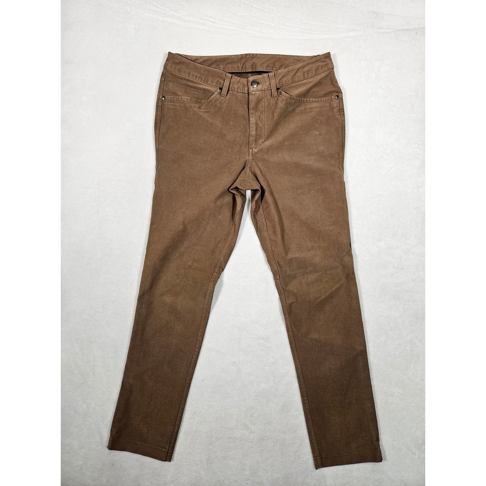 Lululemon ABC Pant Slim Brown Warpstreme Five-Pocket Trousers Men's 32 x 29